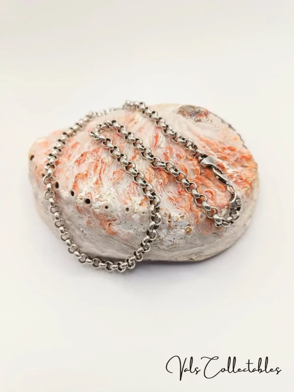 Vintage Silver Belcher Chain Necklace