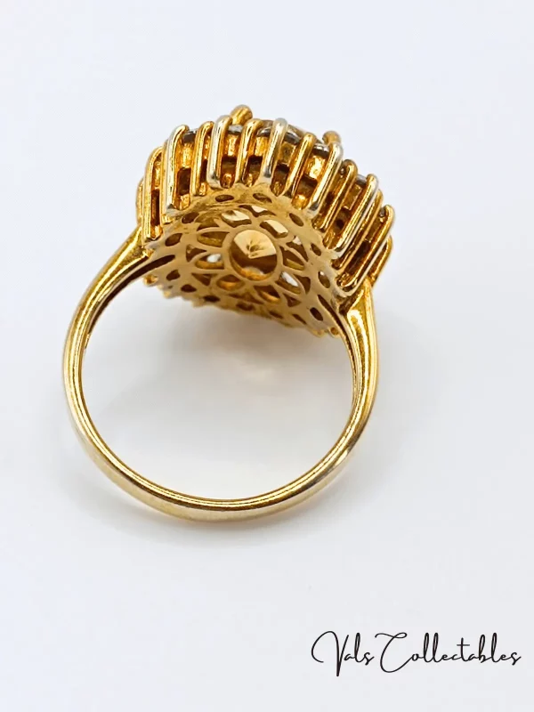 D'joy Citrine & Zircon Halo Ring - Image 3