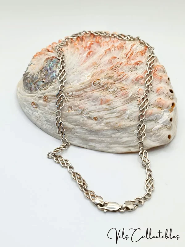 Fancy Link Silver Necklace
