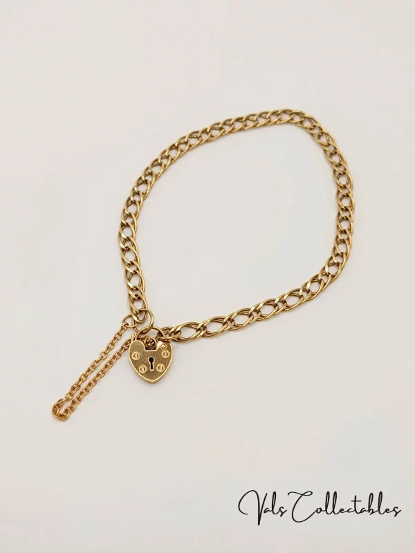 Gold Curb Bracelet - Image 2