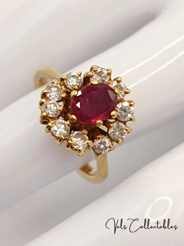 Gold, Ruby & Diamond Ring