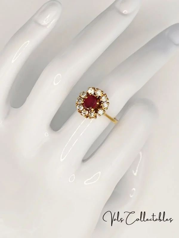 Gold, Ruby & Diamond Ring - Image 2