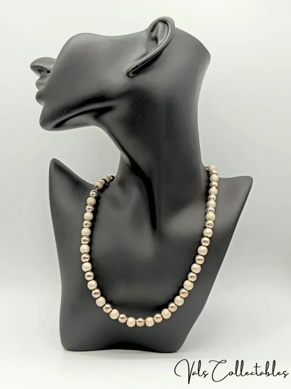 Vintage Silver Ball Necklace - Image 6