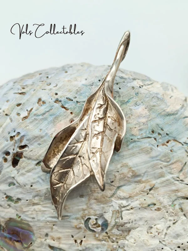 Vintage Silver Leaf Pendant