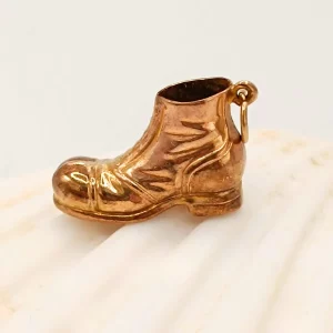 Vintage Gold Boot Charm