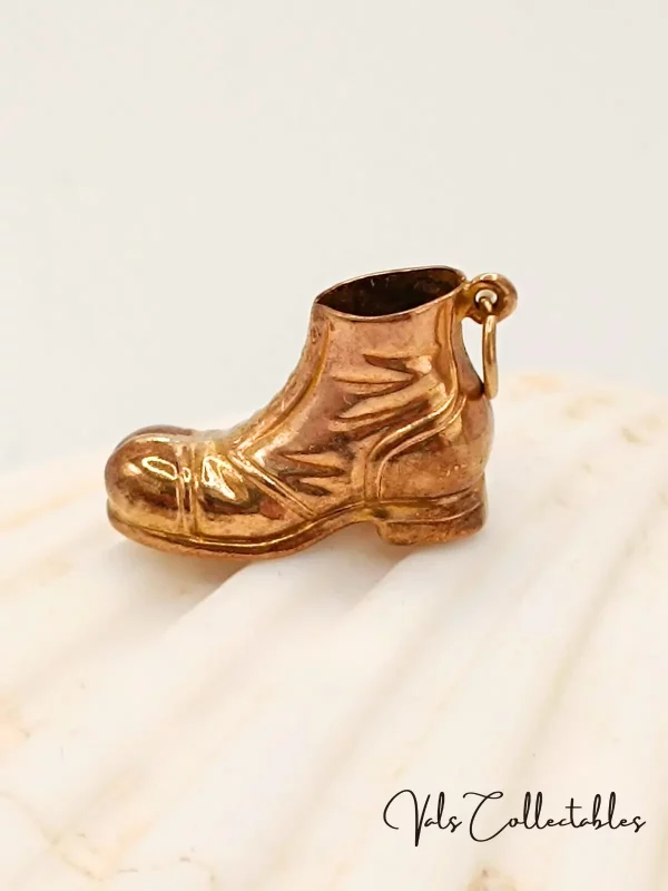 Vintage Gold Boot Charm