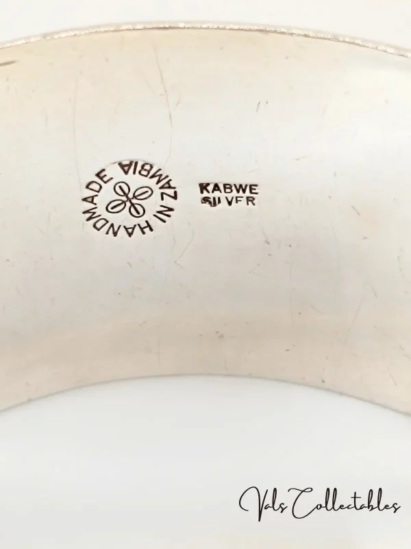 Vintage Kabwe Silver Bangle - Image 4