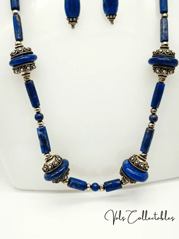 Silver Lapis Lazuli Necklace - Image 3