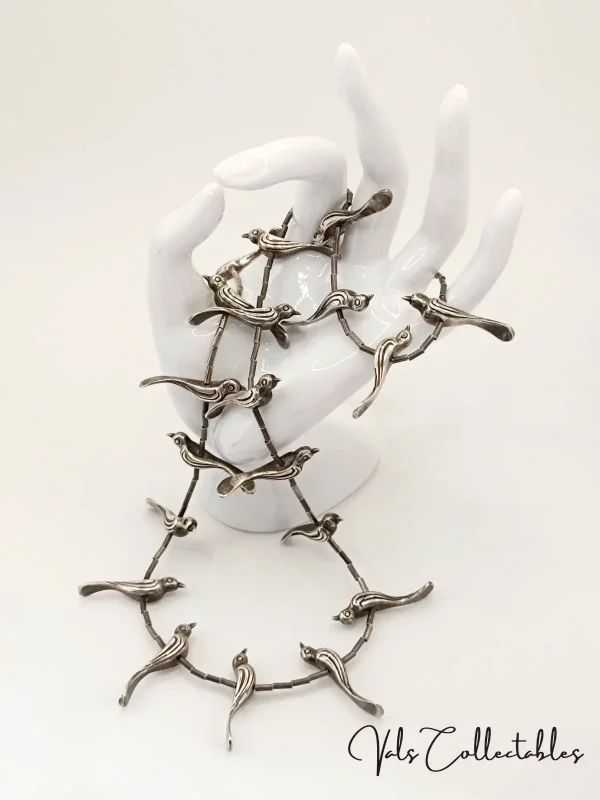 Silver Fetish Bird Necklace