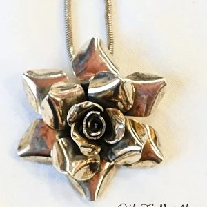Silver Rose Pendant