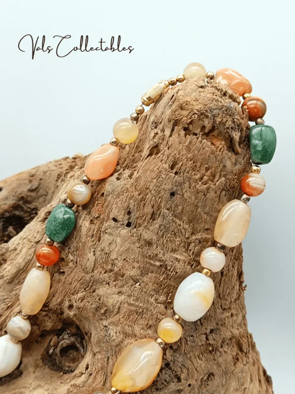 Natural Agate Gemstone Necklace