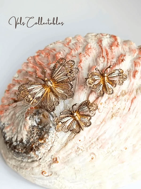 Silver Gilt | Filigree | Brooches