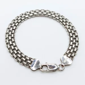Flat Woven Chain Bracelet