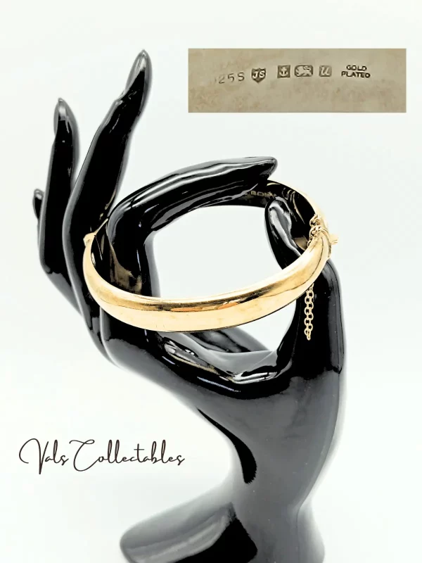 Gold Plated Silver Bangle - Image 2