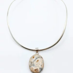 Stirling Silver Torque Necklace