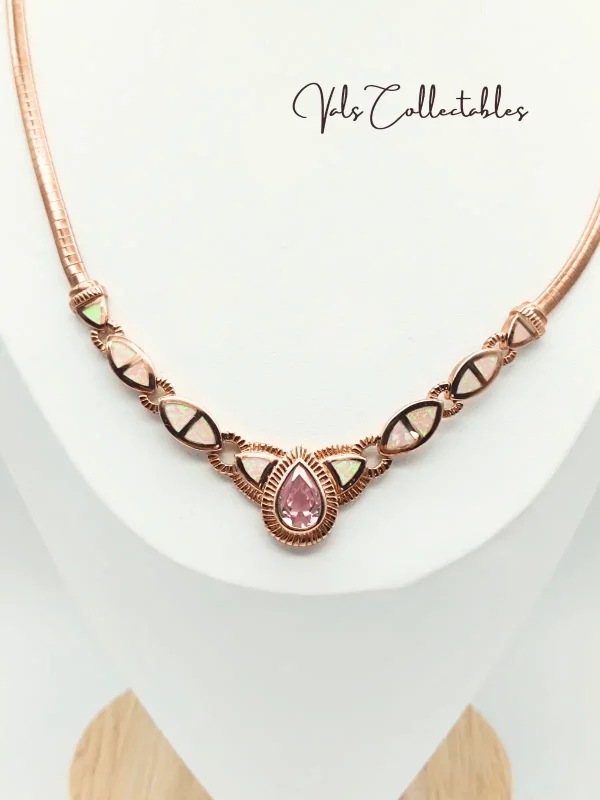 Vintage Rose Gold Collar Necklace