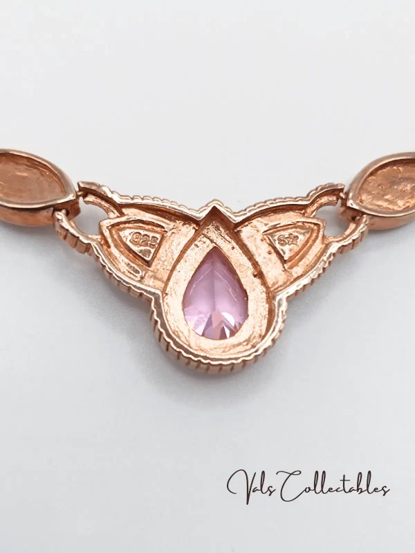 Vintage Rose Gold Collar Necklace - Image 3