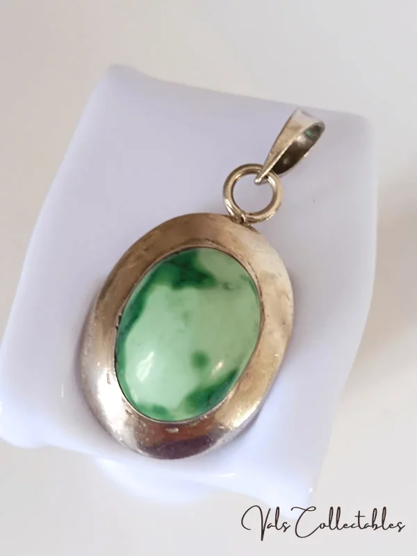 Silver Pendant | Variscite cabochon - Image 4