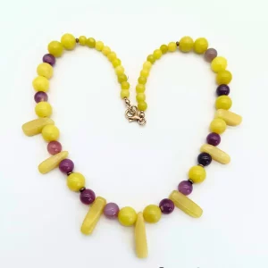Jade & Amethyst Gemstone Necklace