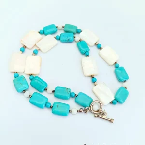 Turquoise & Mother of Pearl Necklace