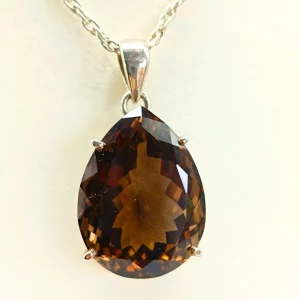 Tear Drop, Smokey Quartz Pendant