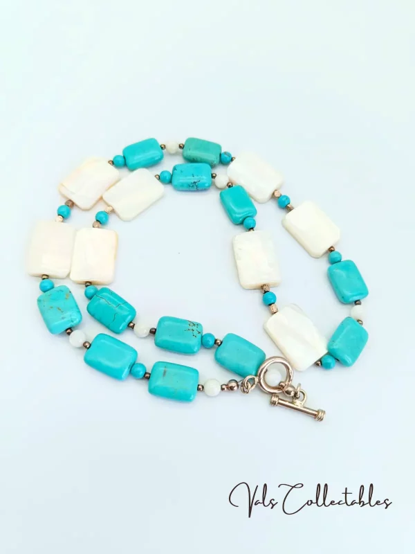 Turquoise & Mother of Pearl Necklace