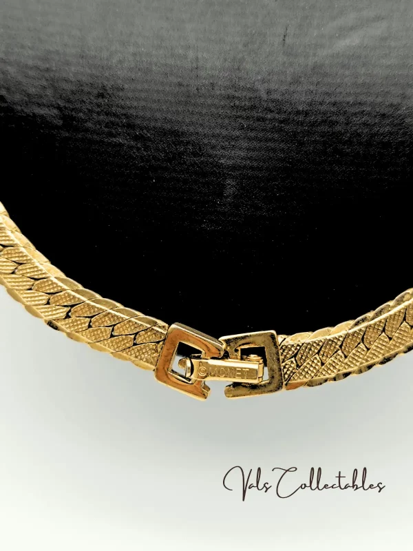 Gold Tone Monet Chain Necklace - Image 2