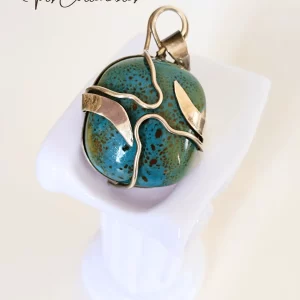 Silver Vintage Pendant | Chrysocolla