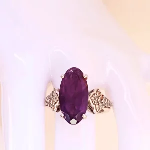 Natural Amethyst Cocktail Ring