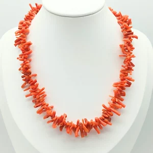 Vintage Orange Coral Necklace