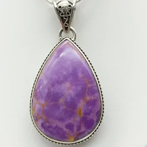 Silver Phosphosiderite Pendant